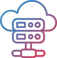 Vector Design Cloud Server Icon Style