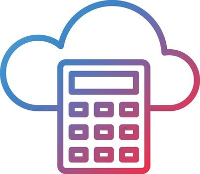 Vector Design Calculating Icon Style