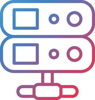 vector diseño base de datos icono estilo