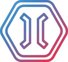 Vector Design Narrow Bridge Icon Style