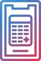 Vector Design Mobile Calculator Icon Style