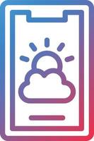 Vector Design Mobile Weather Icon Style