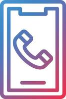 Vector Design Mobile Call Icon Style