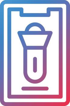 Vector Design Mobile Torch Icon Style