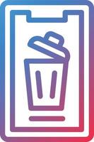 Vector Design Mobile Bin Icon Style