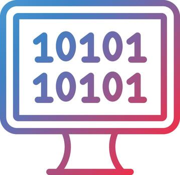 Vector Design Binary Icon Style