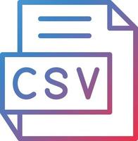 Vector Design CSV Icon Style