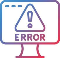 vector diseño error icono estilo