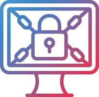 vector diseño Secuestro de datos icono estilo