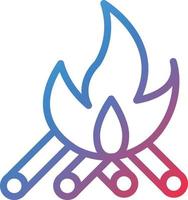 Vector Design Bonfire Icon Style