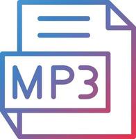 Vector Design MP3 Icon Style