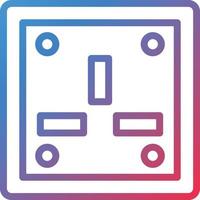 Vector Design Wall Socket Icon Style