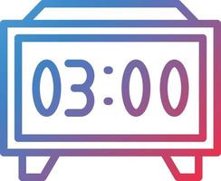 Vector Design Digital Clock Icon Style