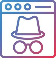 Vector Design Incognito Icon Style