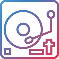 vector diseño vinilo jugador icono estilo