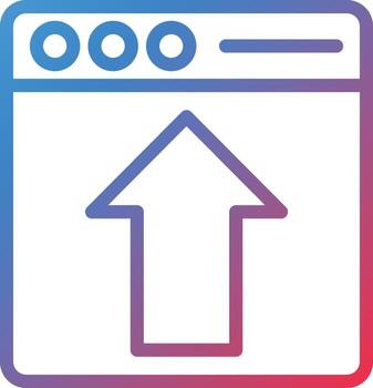 Vector Design Webpage Upload Icon Style