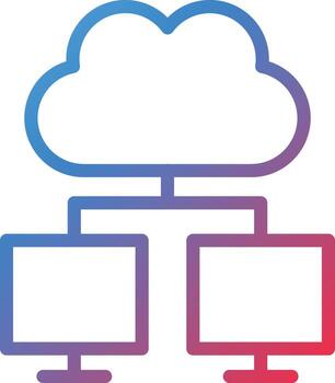 Vector Design Cloud computing Icon Style