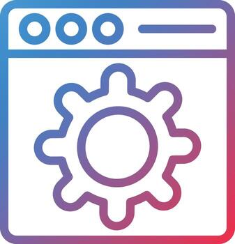 Vector Design Web Setting Icon Style