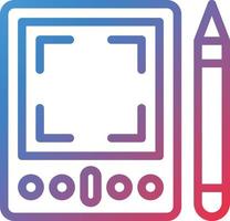 Vector Design Graphic Tablet Icon Style