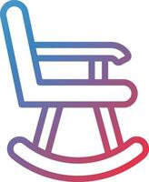 Vector Design Rocking Chair Icon Style