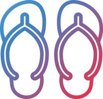 Vector Design Flip Flops Icon Style
