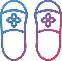 Vector Design Slippers Icon Style