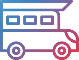 Vector Design Camper Van Icon Style