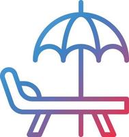 Vector Design Beach Umbrella Icon Style