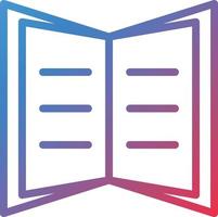 Open Book Vector Icon