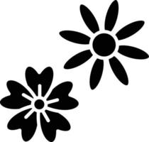 vector diseño flores icono estilo
