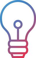 Vector Design Lightbulb Icon Style