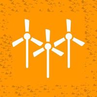 Multiple Windmills Vector Icon