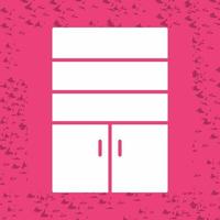 Cupboard with Shelves Vector Icon