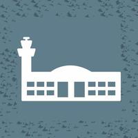 icono de vector de edificio de aeropuerto