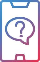 Vector Design Online Question Icon Style