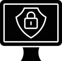 vector diseño ciber seguridad icono estilo