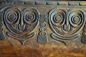 Decorative wood carvings photo