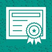 icono de vector de certificado