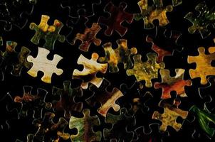 Background with puzzle pieces photo