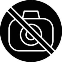 Vector Design No Camera Icon Style