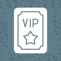 icono de vector de pase vip