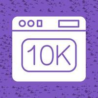 icono de vector de 10k