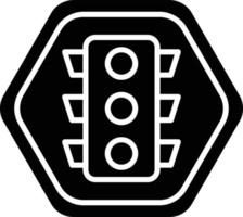 vector diseño tráfico luces icono estilo