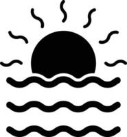 Vector Design Sunset Icon Style