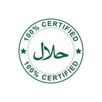 Halal logo vector. Food product food label vector