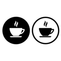 Cup of coffee. Coffee cup icon vector. Coffee icon illustration. vector