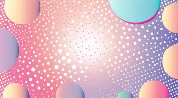 Colorful abstract geometric background with dot shapes pointillism style created with technology photo