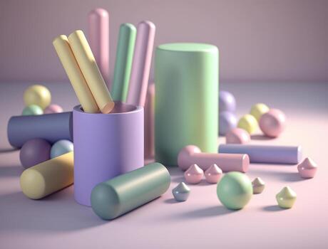 digital resumen imagen con un caótico composición, creado utilizando generativo ai tecnología foto