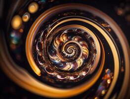 Colorful Swirling radial vortex background created with technology photo