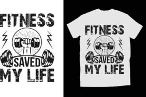 Fitness T-shirt Design vector